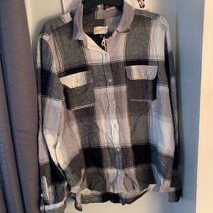 Black and white flannel